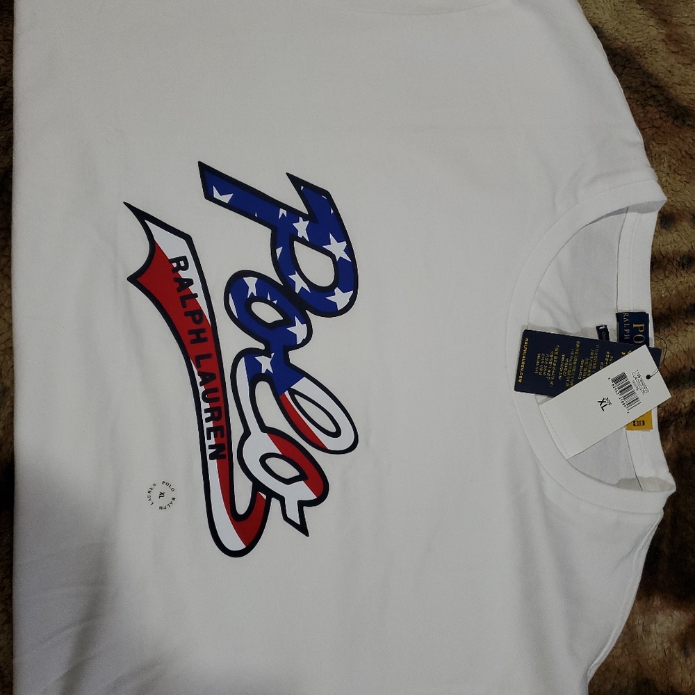 Polo ralph lauren tshirt red white blue